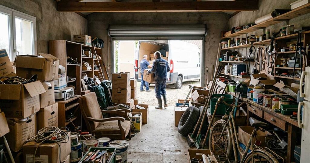 Débarras maison Créon d'un garage